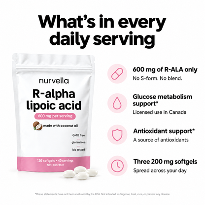 Nurvella R-Alpha Lipoic Acid (R-ALA)